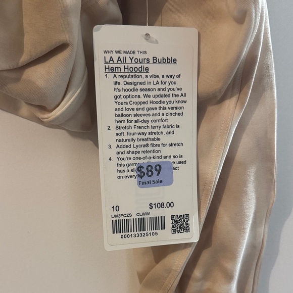 lululemon athletica Cream Hoodie - Picture 3 of 4